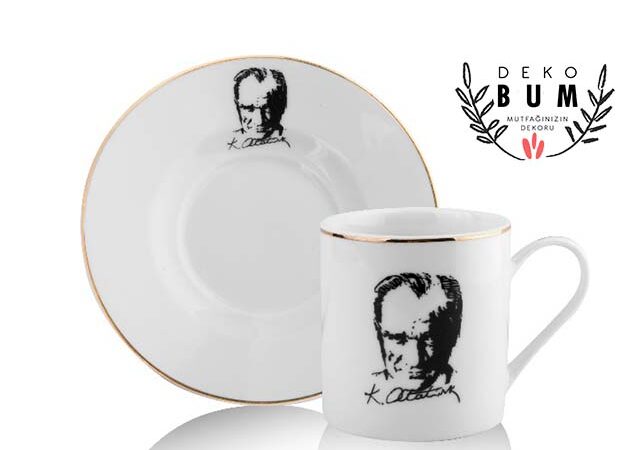 siyah-ataturk-temali-2-kisilik-porselen-fincan-takimi